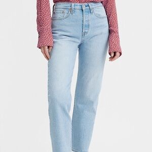 Levi’s Wedgie Straight Fully Baked 26x26 Light Blue Women's Jeans